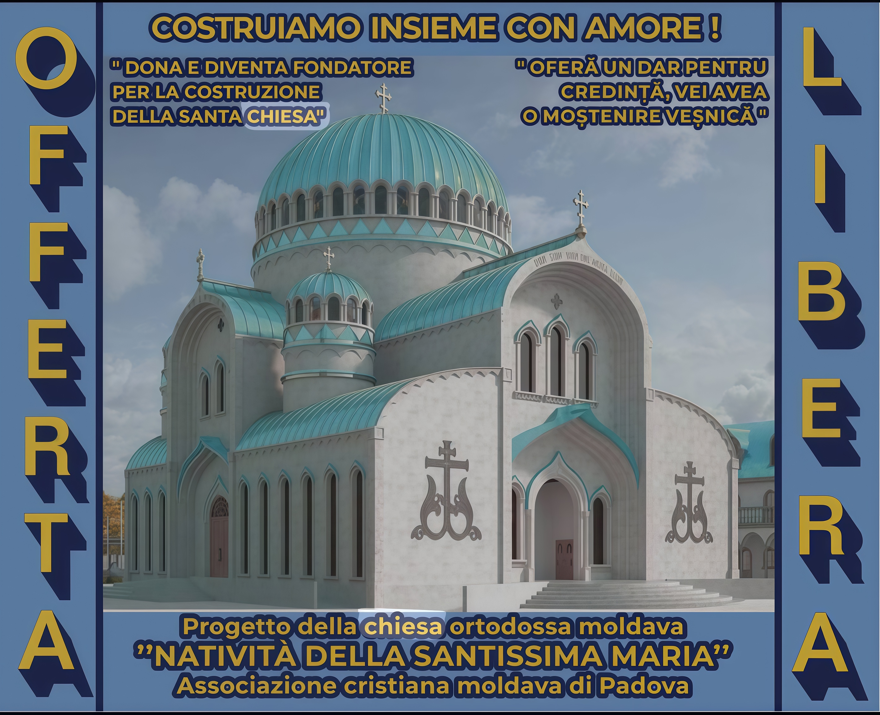 Voluntari pregătind materialele pentru structura bisericii