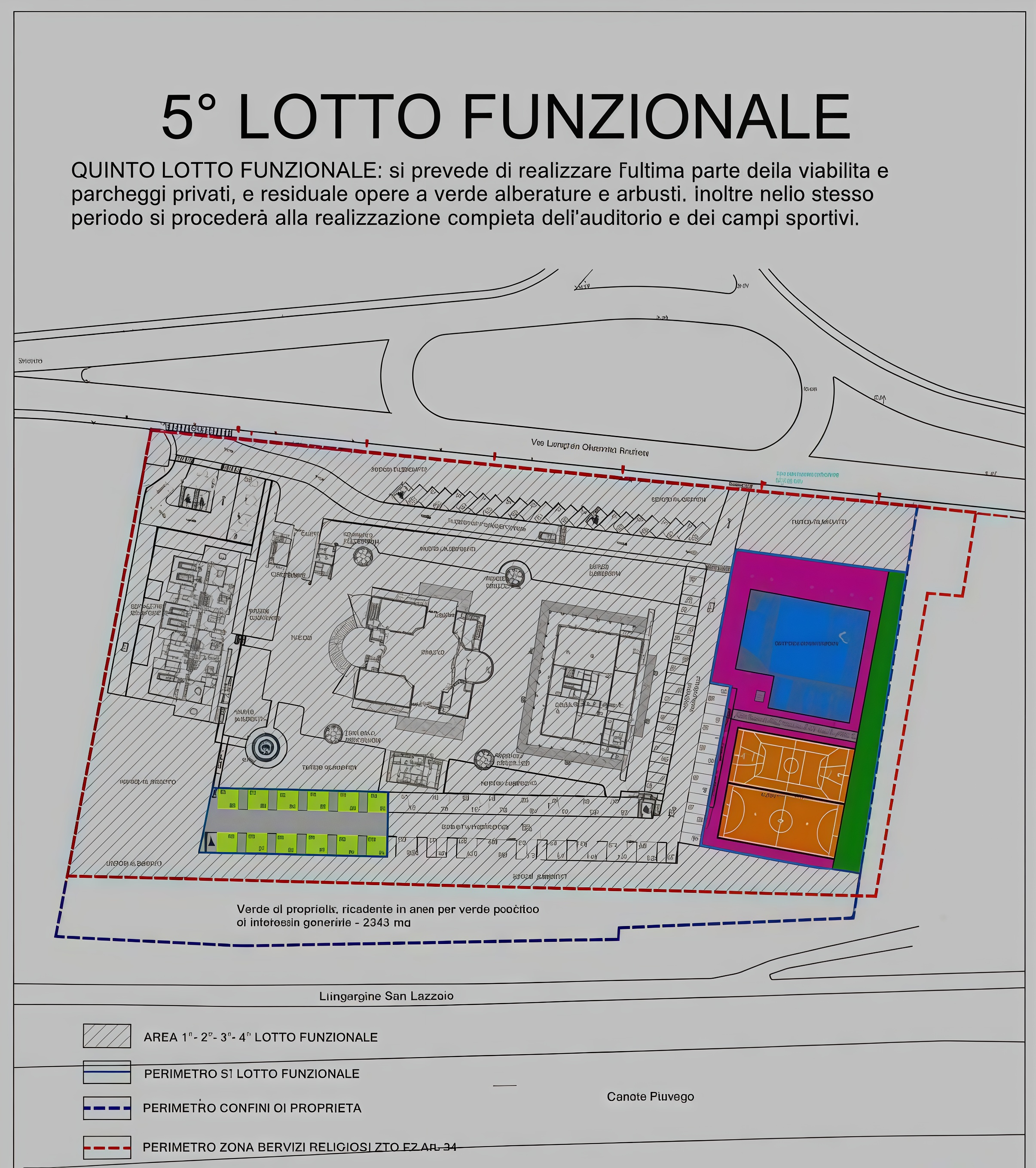 Vedere aeriană a șantierului bisericii în construcție